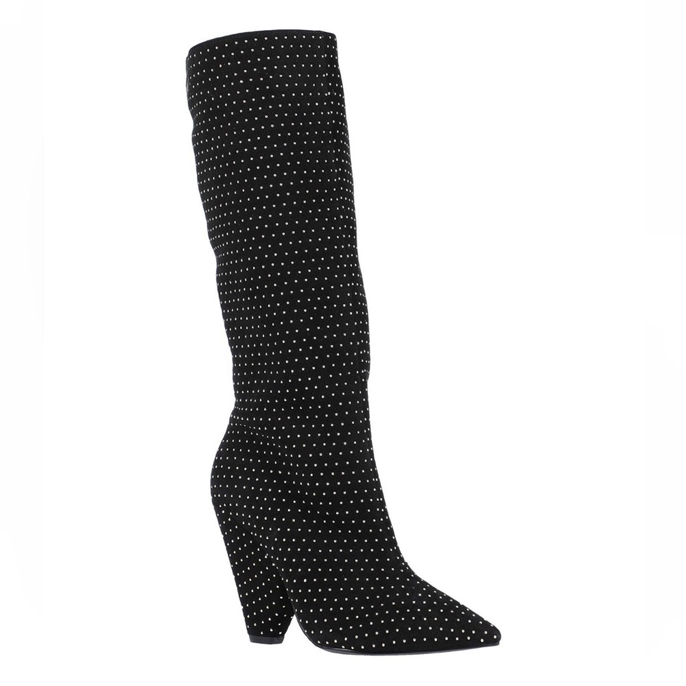 [Liu Jo] Studded Velvet Black Boots